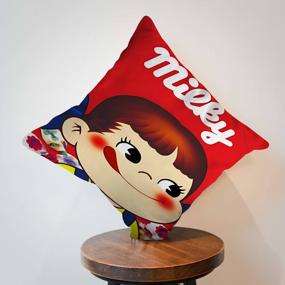 M-Mil-Ky W-Way P-Peko-Chan Cushion Cover Pillowcase Upholstery Sofa Throw Pillow Home Decor Pillowcas