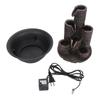 Tabletop Fountain Wealth Increase Humidity Small Waterfall Like Waterfall Fountain with LED Lights