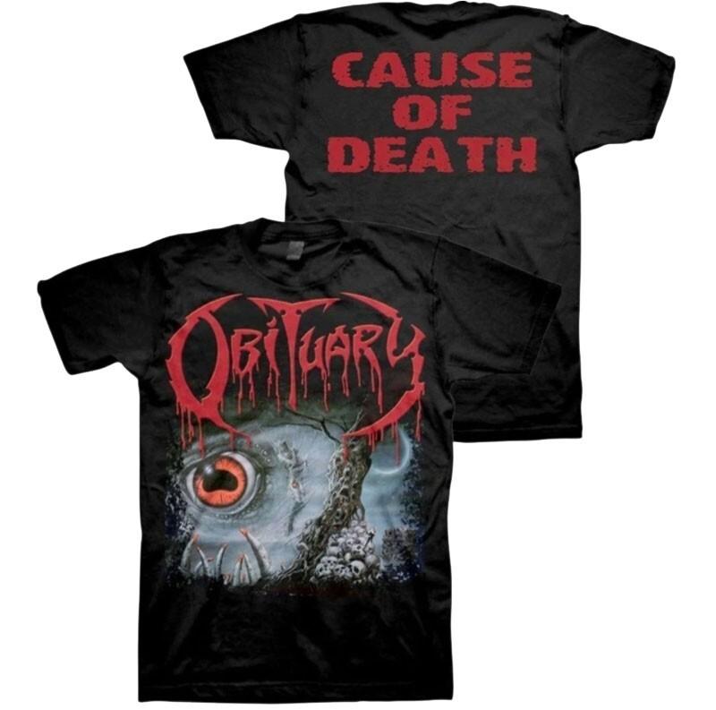 New Authentic Obituary Cause of Death Death Metal Band Black TShirt SML3XL Unisex T-Shirt XXL