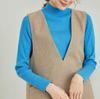 ROPE PICNIC Knit Pullover Machine Blue 38 Women's High-Neck Sweater, Anti-Slip, Washable, Anti-Pilling, (47)