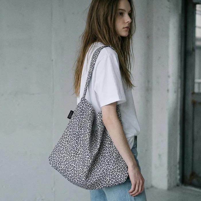 Leopard(Weiß) Öko-Tasche