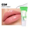 Julystar Clear Fruit Lip Gloss Oil, High Shine Mirror Dewy Lip Glow Balm, Long Lasting Hydration Moisturizing Non-Sticky Plumping Lip Stain Makeup