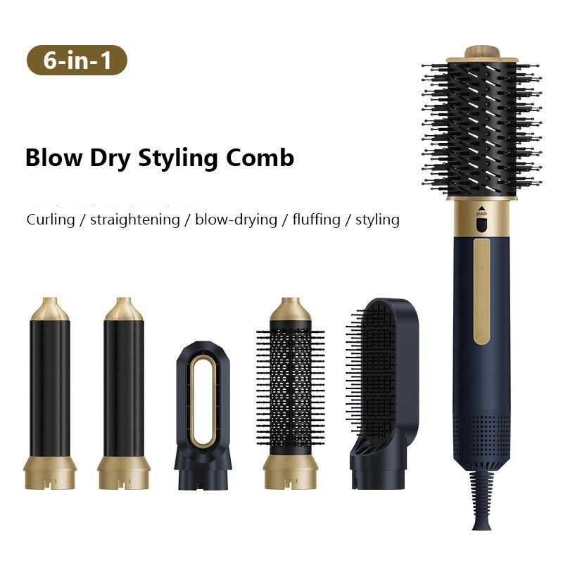 Multi Functional Hot Air Comb Curly And Straight Hair Dual-Use Hair Dryer Comb Professional Hair Styling Tools