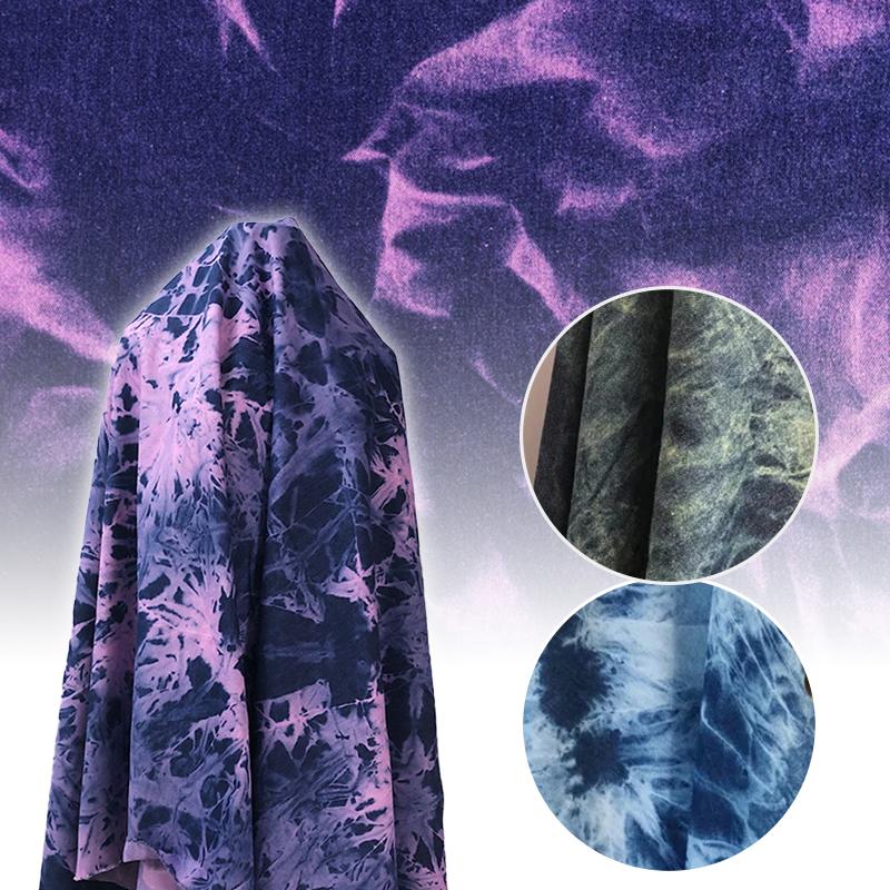 170x50cm Washed Tie-dyed Denim Fabric For Diy Sewing Jackets Coats Shirt  Apparel Clothing Thicken Cotton Denim Designer Fabric