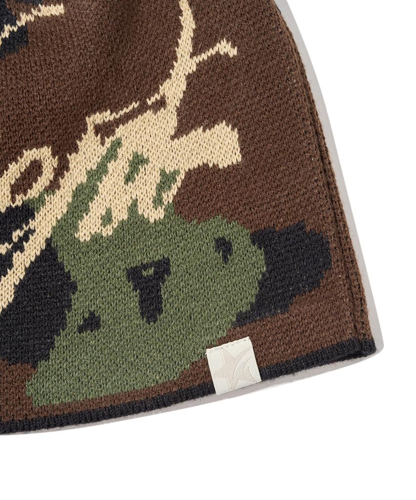 PHYSICAL DEPARTMENT Jacquard Lettering Beanie_Camo