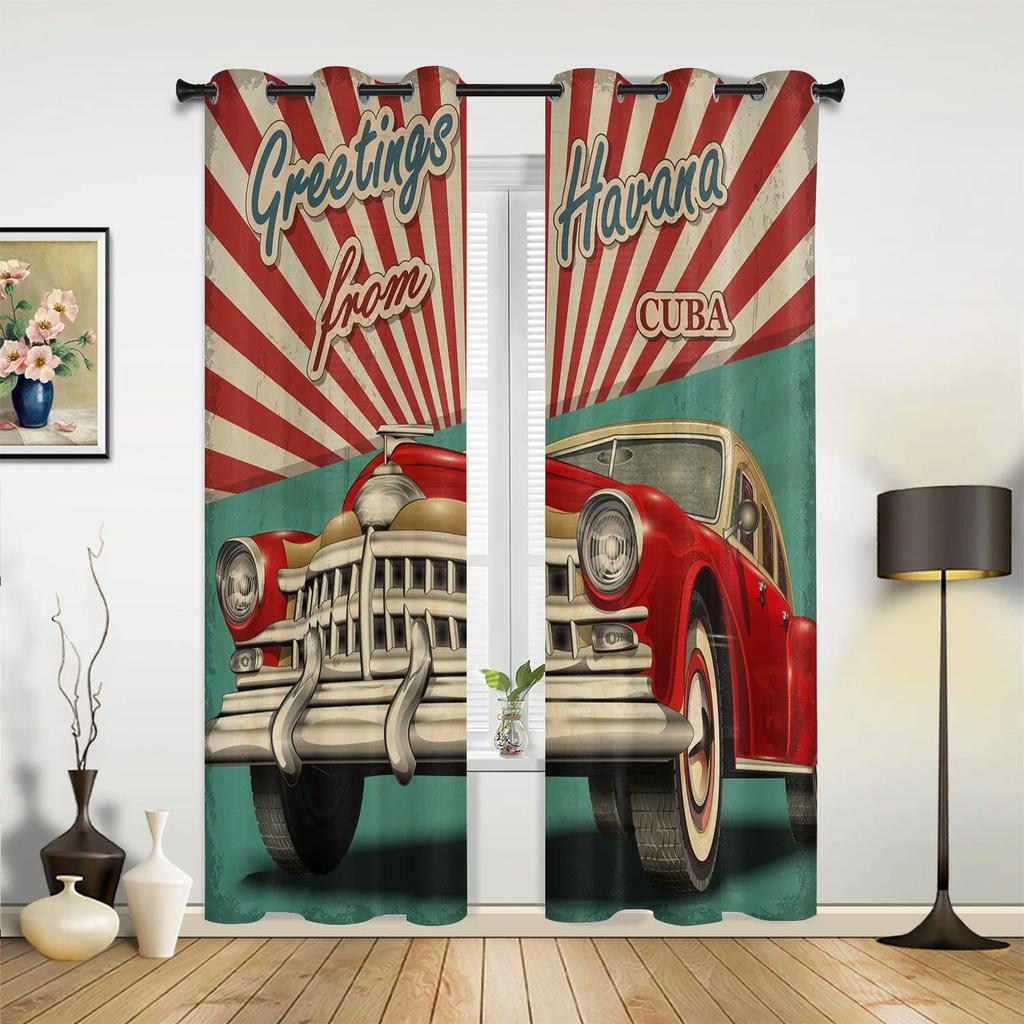 Black Ladybug Modern Hallway Curtains Red and For Living Room Spaces Kitchen Spaces Boys and Girls Bedroom Full Length Curtain For Window Spaces