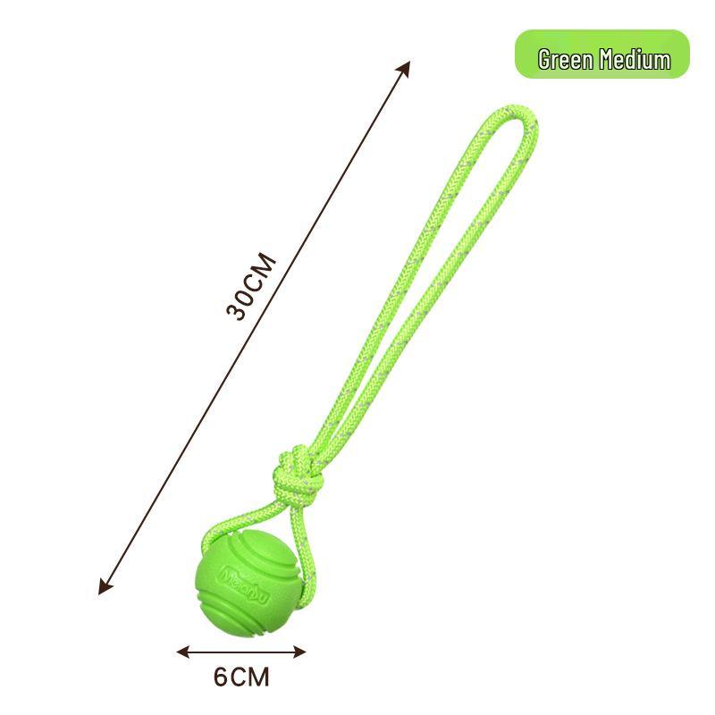 Meianju Dog Chew Ball: Durable Rubber Toy for Fetching and Biting