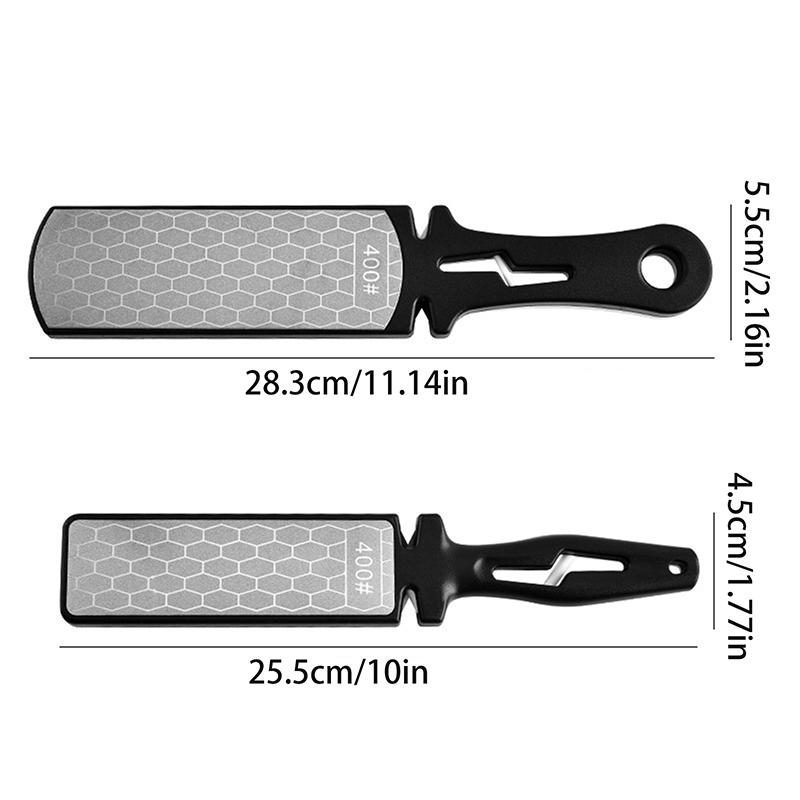 5 In 1 Knife Sharpener Diamond Bars 400/1000 Grit Kitchen Knives Tungsten Steel Ceramic Grinding Double-Sided Whetstone