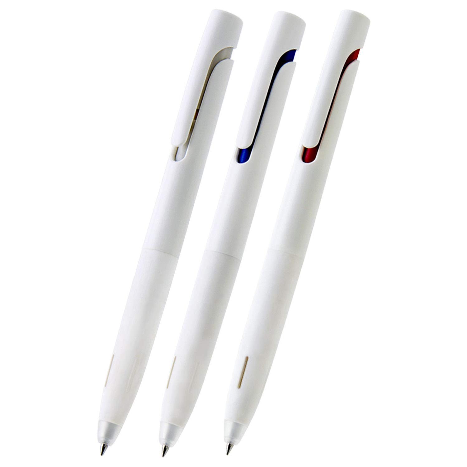 Zebra Blen Ballpoint White 3 Set of 3 Oil-Based Pen, 0.5mm, Barrel, Colors, (P-BAS88-AS3AZ)
