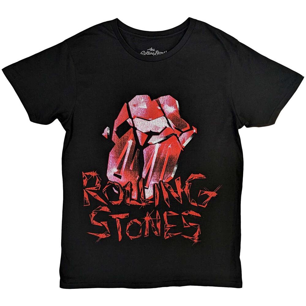 

Rolling Stones - Hackney Diamonds Cracked Glass Tongue - XL Black t-shirt Unisex T-Shirt S