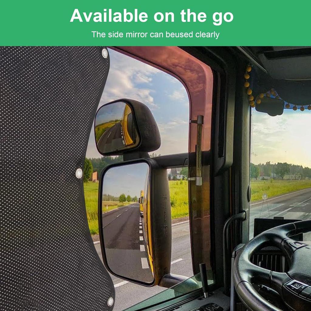Universal Semi-Truck Sunshade - UV Protection, Easy Install