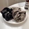 Korean Satin Retro Scrunchie: Elegant Ponytail Tie