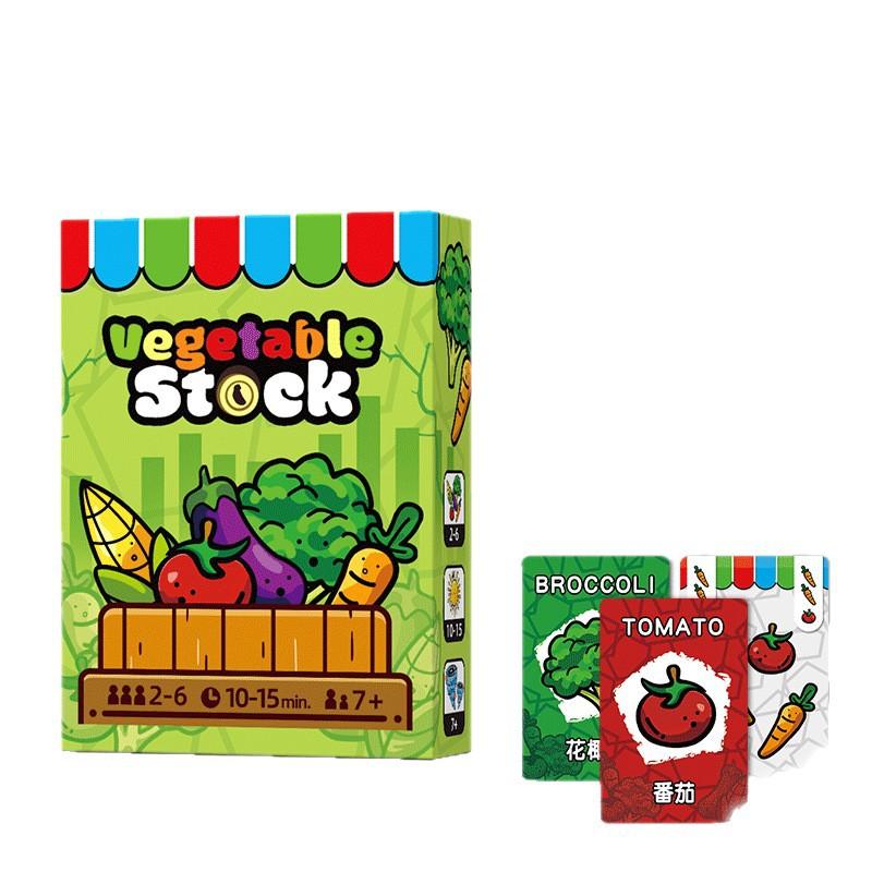 

Vegetable Stock Chinese and English Card Game 2-6 Players Collect Groupings of Fruits and Vegetables Score Points