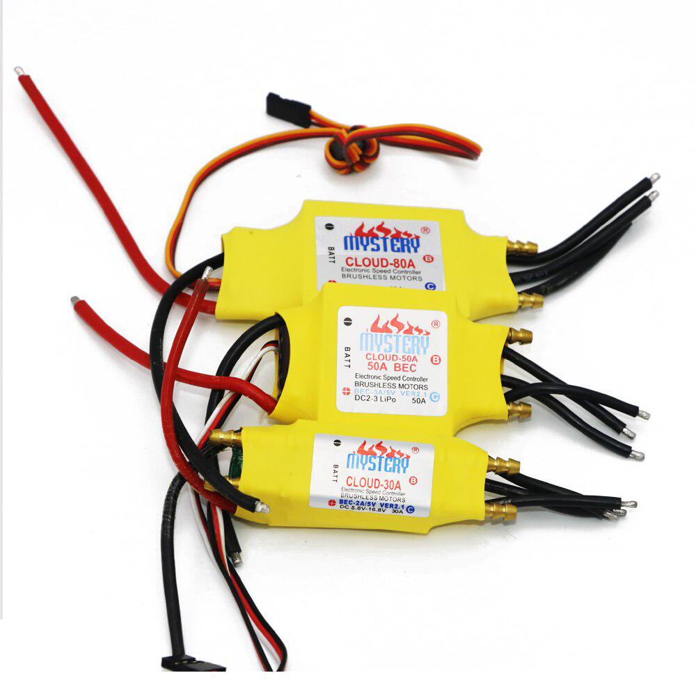 1 adet 2-6S 30A/50A/80A/100A/200A ESC 5V/2A 5V/5A UBEC Fırçasız Hız Kontrolcüsü ESC RC Tekne İçin