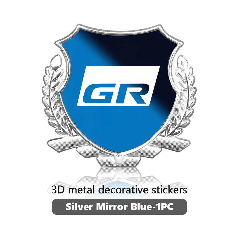 3D Metal Car Side Body Trunk Stickers Emblem Badge Decal Accessories For S1 GRsport Hilux Aygo Yaris Corolla Rav4 CHR Auris JH0