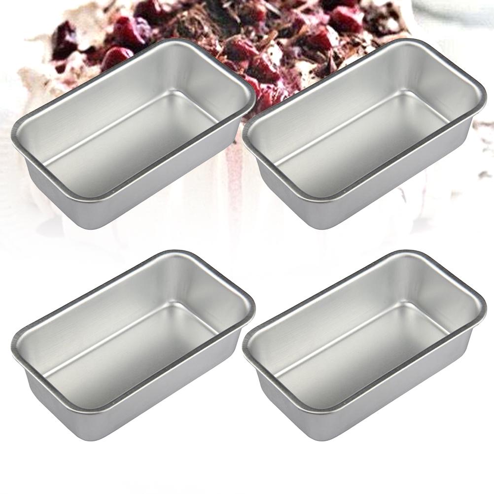 4 Pcs Toast Mould Bread Baking Tray Cake Kitchen Supplies French Household Plate