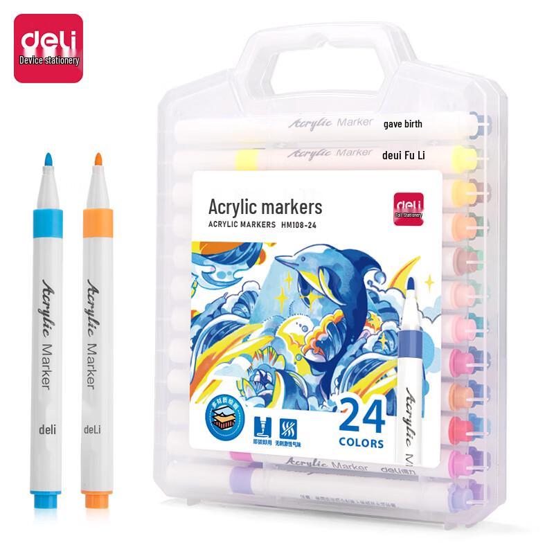 Deli Acrylic Marker Pen Set