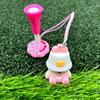 Cartoon Anti Lost Golf Tee Hanger with Tee Plastic Donut Design Golf Tee Ring with Strap Loss Prevention Golf Tee Holder for Men Women Golfers