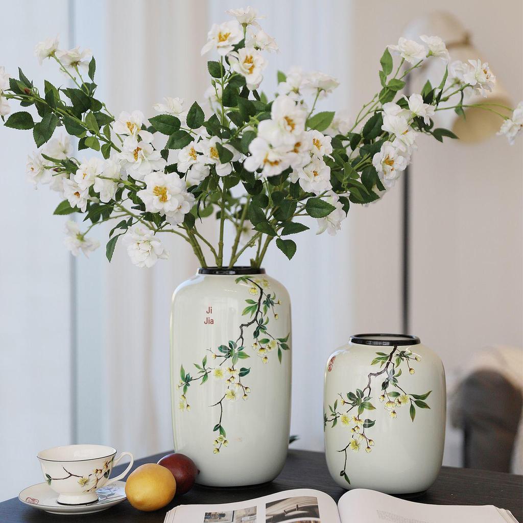Antique-Style Chinese Ceramic Vase for Floral Display