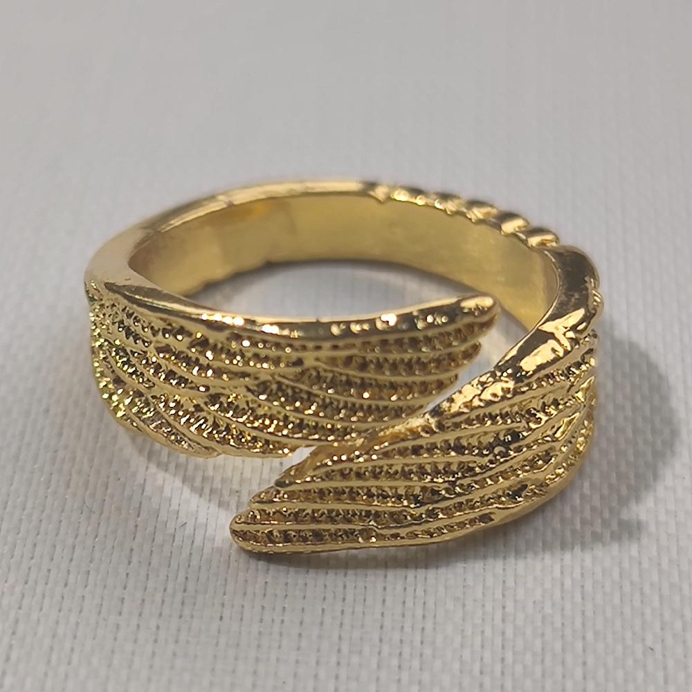 Inele Deschise Retro cu Aripi de Înger și Demon pentru Femei Cupluri Punk Gothic Accesorii Reglabile pentru Degete Cadouri Hip Hop