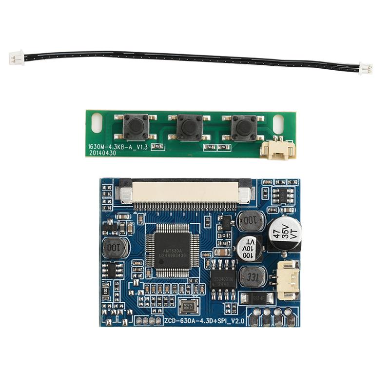 

4.3/5-inch LCD Monitor Driver Board Module Kit Monitor Motherboard for Car Audio-visual Digital Photo Frame Multifunction 5inch 800-480 синій