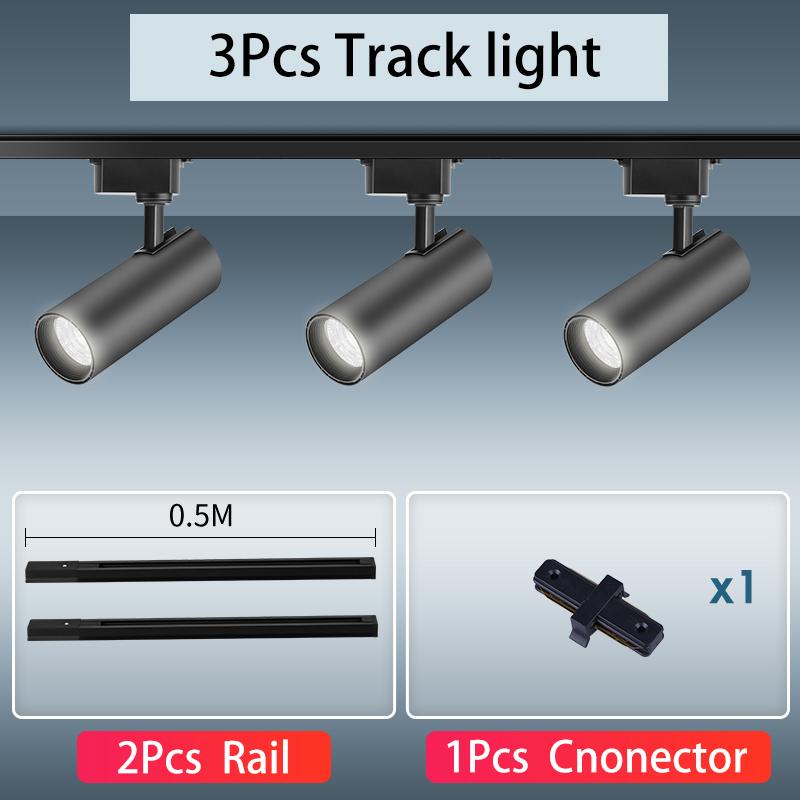 Led Track Light Set Spotlight Track Lamp 220v Shop Lighting Rail 30W Spot Lights For Clothing Store Decoration Luminaire