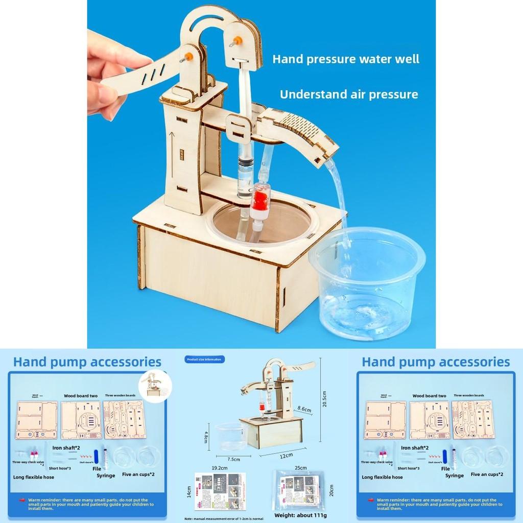 Wissenschaftsexperiment DIY Handpumpen-Set für Kinder Pädagogisches Wissenschaftsspielzeug