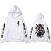 Anime Demon Slayer Kokushibo Zipper Hoodie Men Women Clothing Cartoon Fashion Zip Up Jacket Men's Oversized Sweatshirt