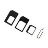 4Pcs Universal Cell Phone Nano Sim To Micro/Standard Card Adapter Converter