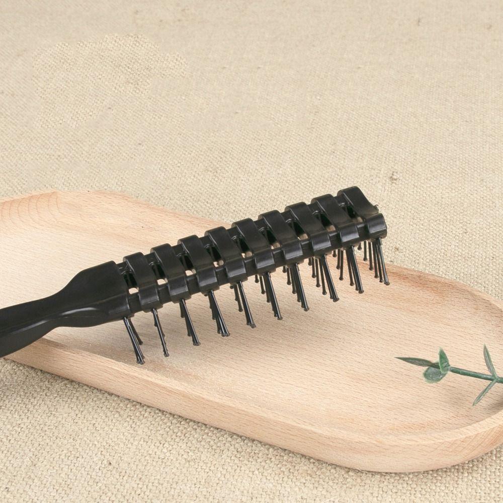 Professional Detangling Vent Brush Plastic Massage Ribs Hair Comb Anti-static Heat Comb  Salon