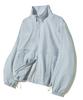 Filluminate Split Stand Neck Windbreaker - Light Grey