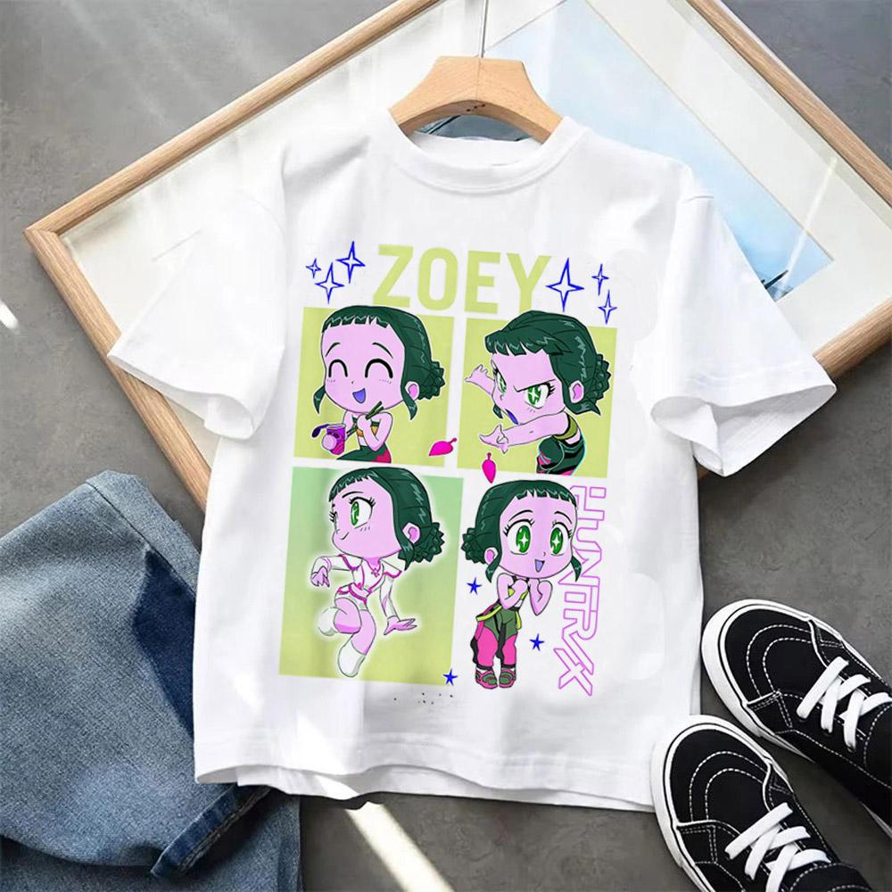 Cartoon Print Fashion Kids Clothing Short Sleeve T-Shirt Casual Comfortable T-shirt Girls