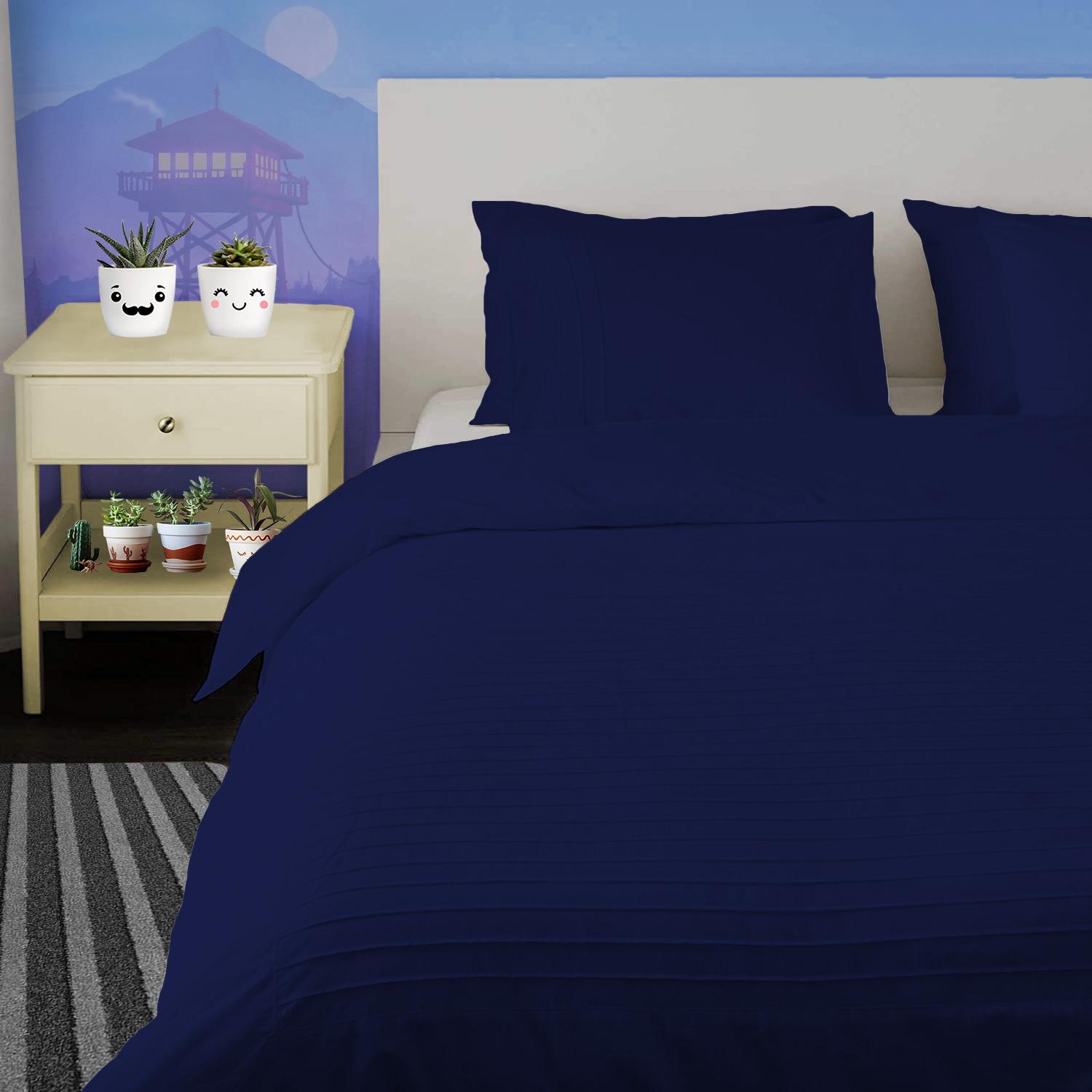 

Набір підодіяльників Moroccan Streak 3PC зі 100% єгипетської бавовни, 600TC - різні розміри та кольори 140x200 CM + 50x75 CM королівський блакитного кольору