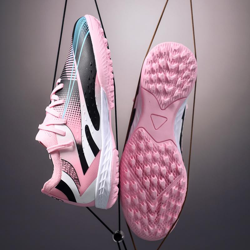 Football shoes low-top fly-woven socks shoes men and women children long broken nails youth student sports shoes