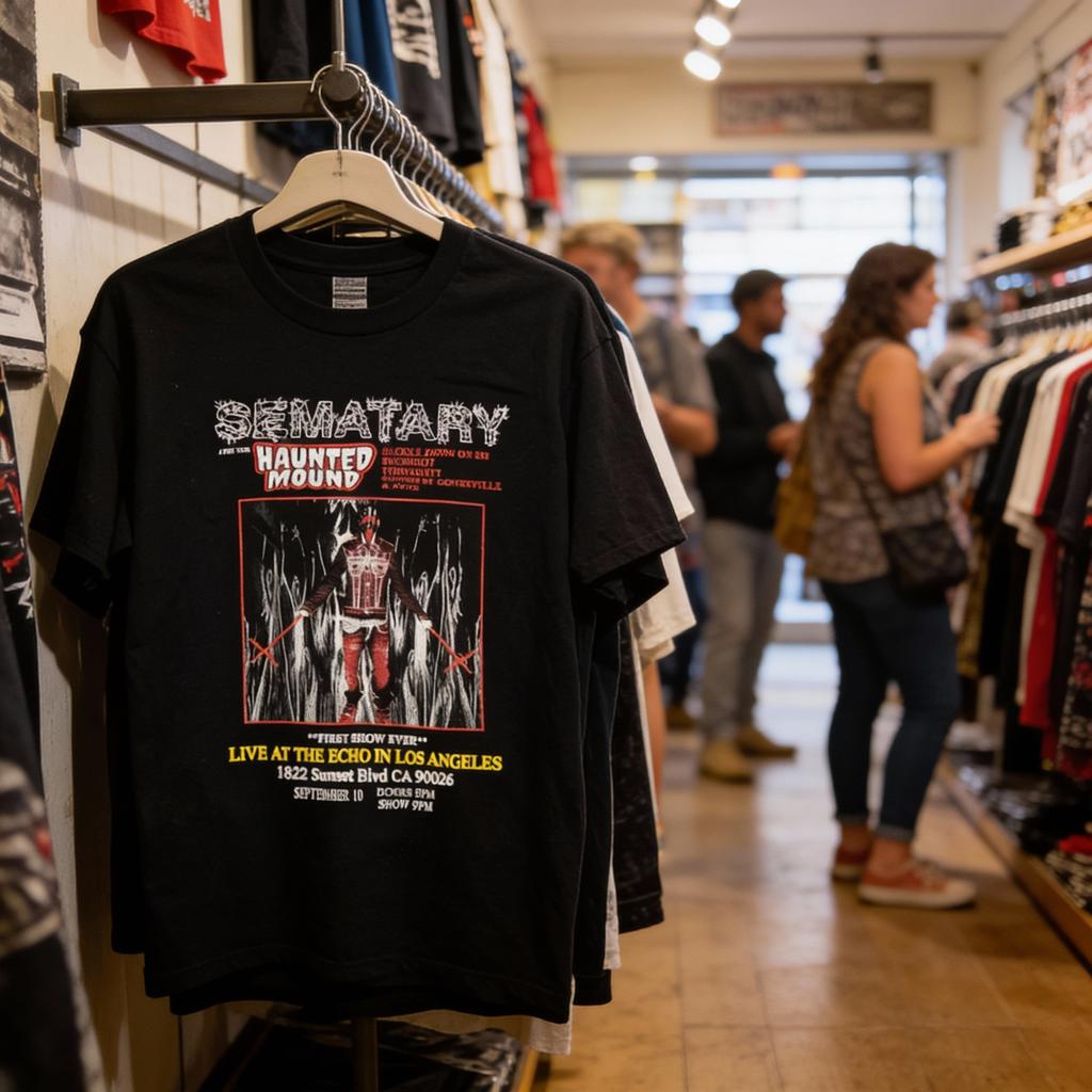 Sematary Black T-Shirt Cotton Full Size Unisex S-5XL