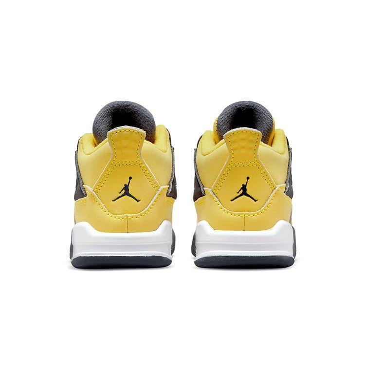 Air Jordan 4 Retro TD Lightning 2021 Detské tenisky Žltá Tour-Yellow Viacfarebná BQ7670-700