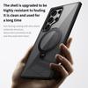 Suitable for Samsung S24ULTRA Mobile Phone Case Thin 360 Rotating Non Inductive Flat Bracket Magnetic Suction PC Sheath
