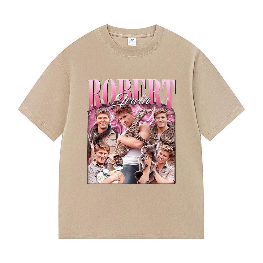 Funny Robert Irwin Wildlife Zoo Graphic T Shirt Unisexs Vintage Fashion Oversized Cotton Tshirts Unisex Harajuku Clothing Tshirt