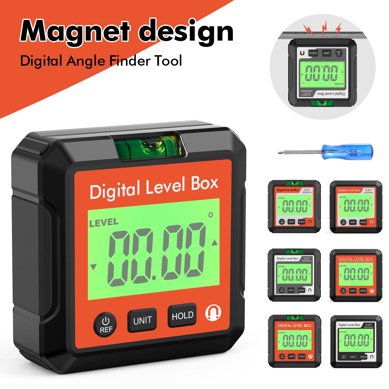 Magnetic Digital Protractor & Inclinometer for Angle and Slope Measurement