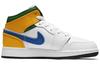 Jordan 1 Mid GS White Court Purple Teal 554725-128