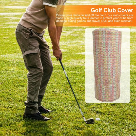 Golf Club Cover Safety Protection Dust-Proof Waterproof Golf Club Sleeve Easy To Scrub Golf Club Headcover Golfing Gear