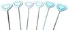 Hearts On a Pick 6 Pcs WHITE | GRCL023