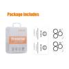 ENKAY HAT PRINCE 2Pcs For iPhone 16 Pro/16 Pro Max Camera Lens Protector Black Ring Tempered Glass Lens Film