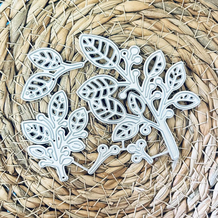 Leaves Metal Cutting Dies Stencil DIY Scrapbooking Embossing Paper Cards Album Making Decorative Craft Cut Template