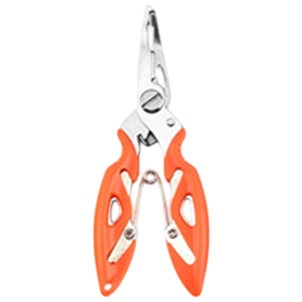 Fishing Multitool Curved Mouth Fishing Pliers Line Cutter Split Rings Pliers Multifunctional Hook Remover Fishing Tackle