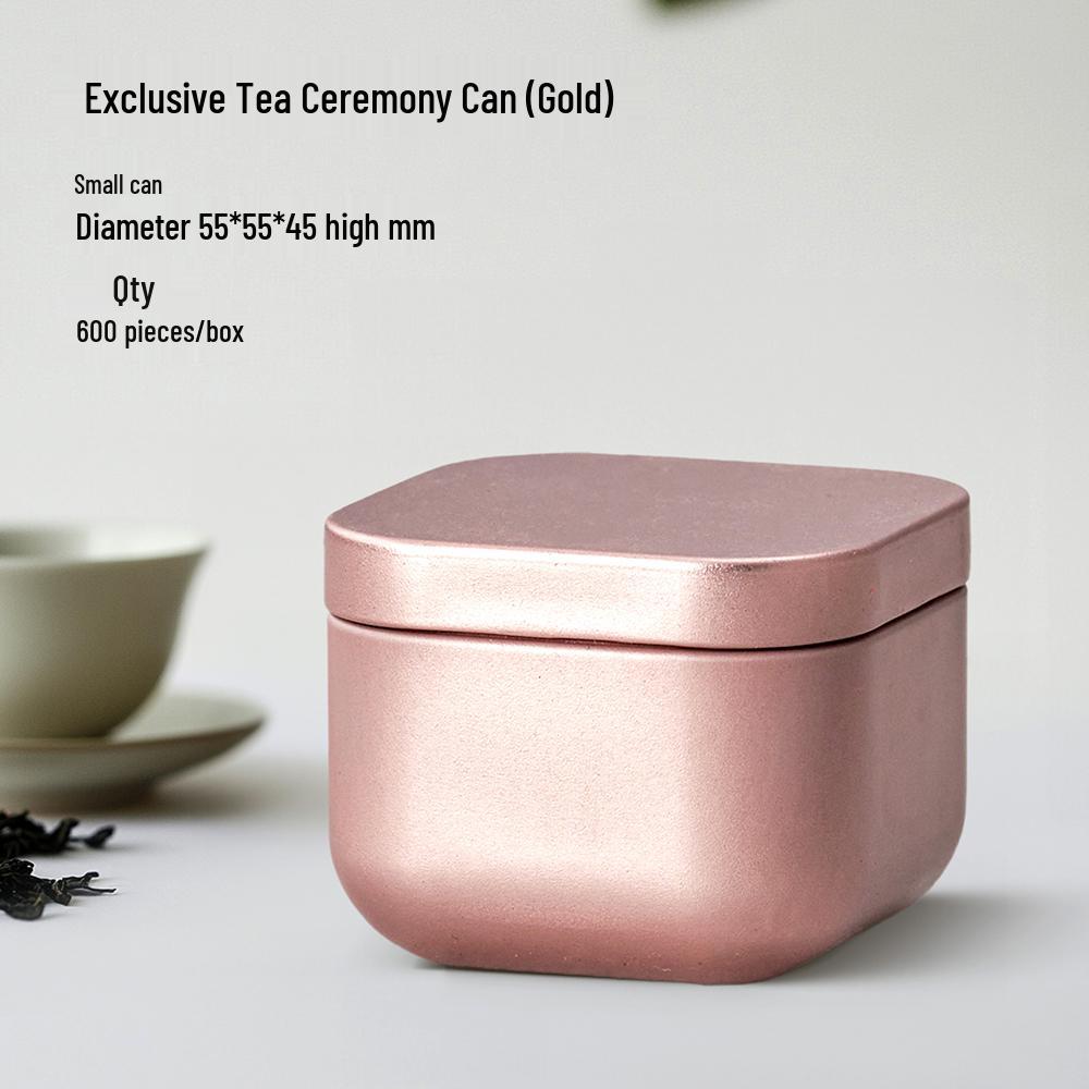Customizable Mini Portable Tea Tin Set - Travel-Ready, Sealed & Empty