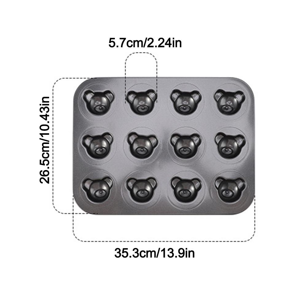 6/12 Cavity Cake Mold Non Stick Baking Mold Cute Biscuit Candy Mould  Kitchen Bakeware