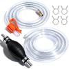 Portable Transfer Pump Battery Operated Electric Siphon Pump For Gas, Fuel, Diesel, Water Transfer 2.4 GPM Flow Oil Extractor, 47 Inches Hose-Easy To