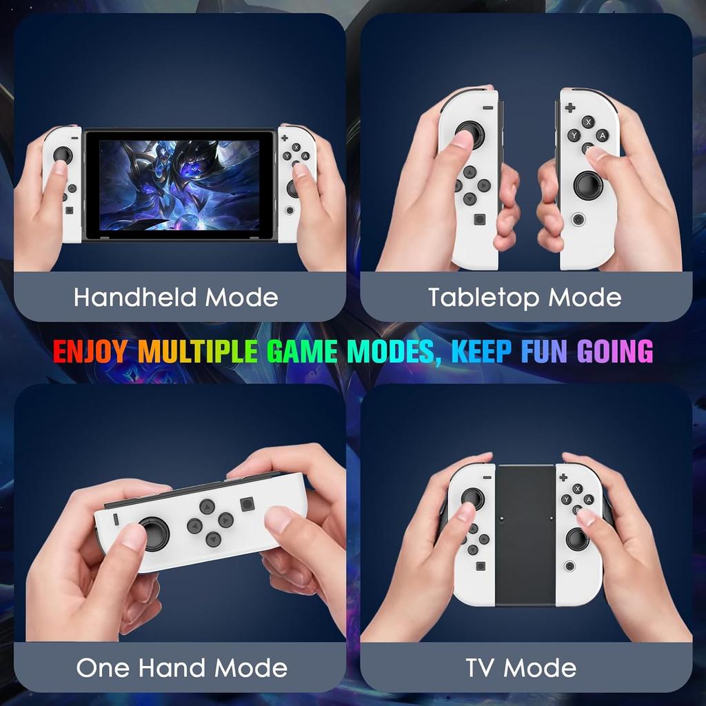 2er Set Joy-con Kabellos Game Controller Für Nintendo Switch/ Lite/oled Gamepad