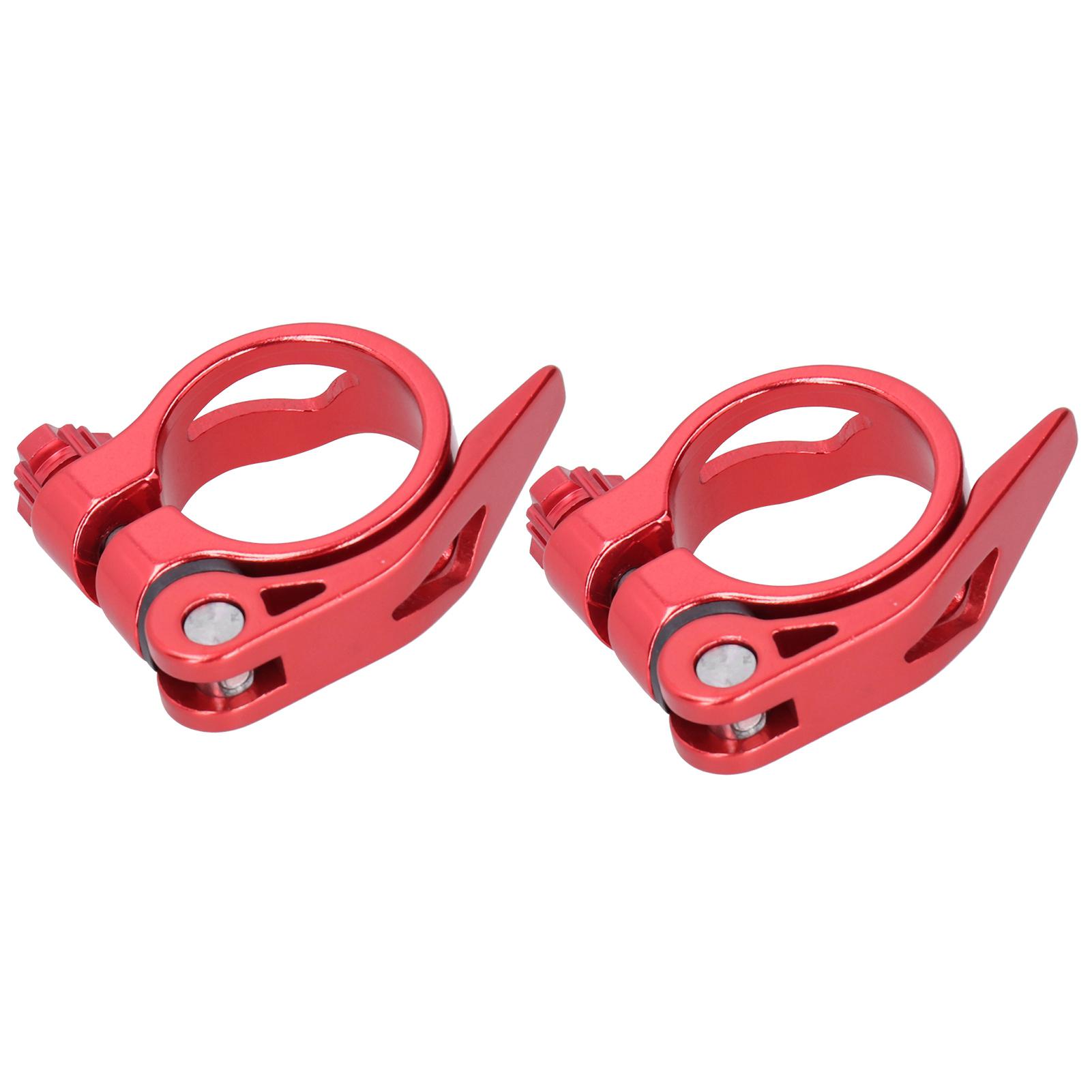 

2Pcs 34.9MM Mountain Road Bike Quick Release Seat Post Clamp Tube Clip Accessory